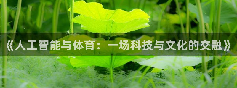 《人工智能与体育：一场科技与文化的交融》