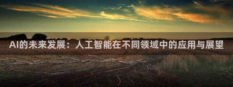 AI的未来发展：人工智能在不同领域中的应用与展望