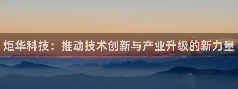 炬华科技：推动技术创新与产业升级的新力量