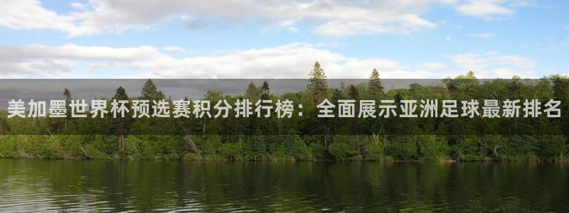 美加墨世界杯预选赛积分排行榜：全面展示亚洲足球最新排名