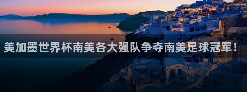 美加墨世界杯南美各大强队争夺南美足球冠军！