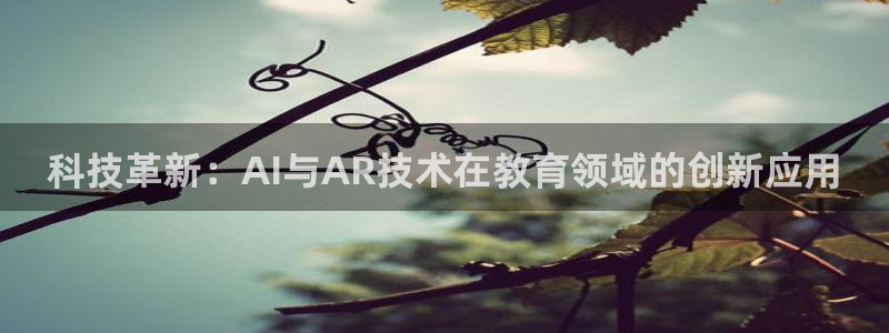 科技革新：AI与AR技术在教育领域的创新应用